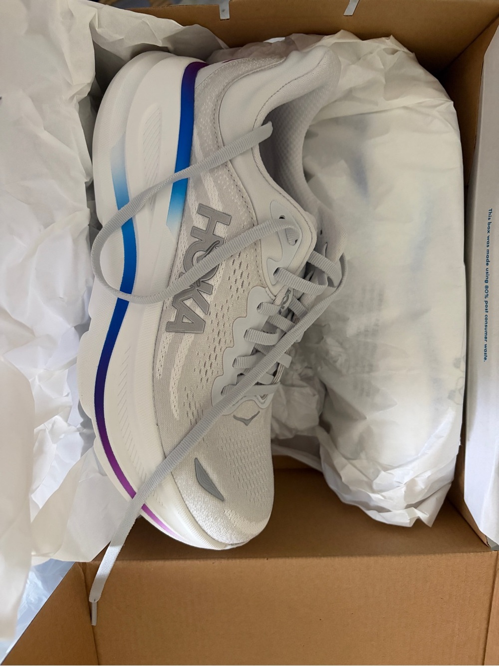 Hoka Womens Bondi 9 Cosmic Grey / White
sneakers